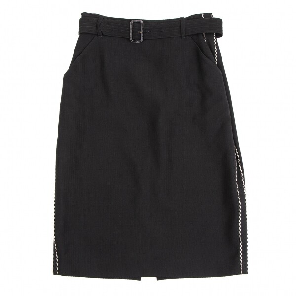 Jean-Paul GAULTIER FEMME Piping Belted Skirt Size 40(K Jean-Paul GAULTIER FEMME Piping Belted Skirt Size 40(K