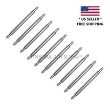 10pcs 1.5mm Semi-Heavy Stair Double Flange Stainless Steel Watch Spring Bar Pin