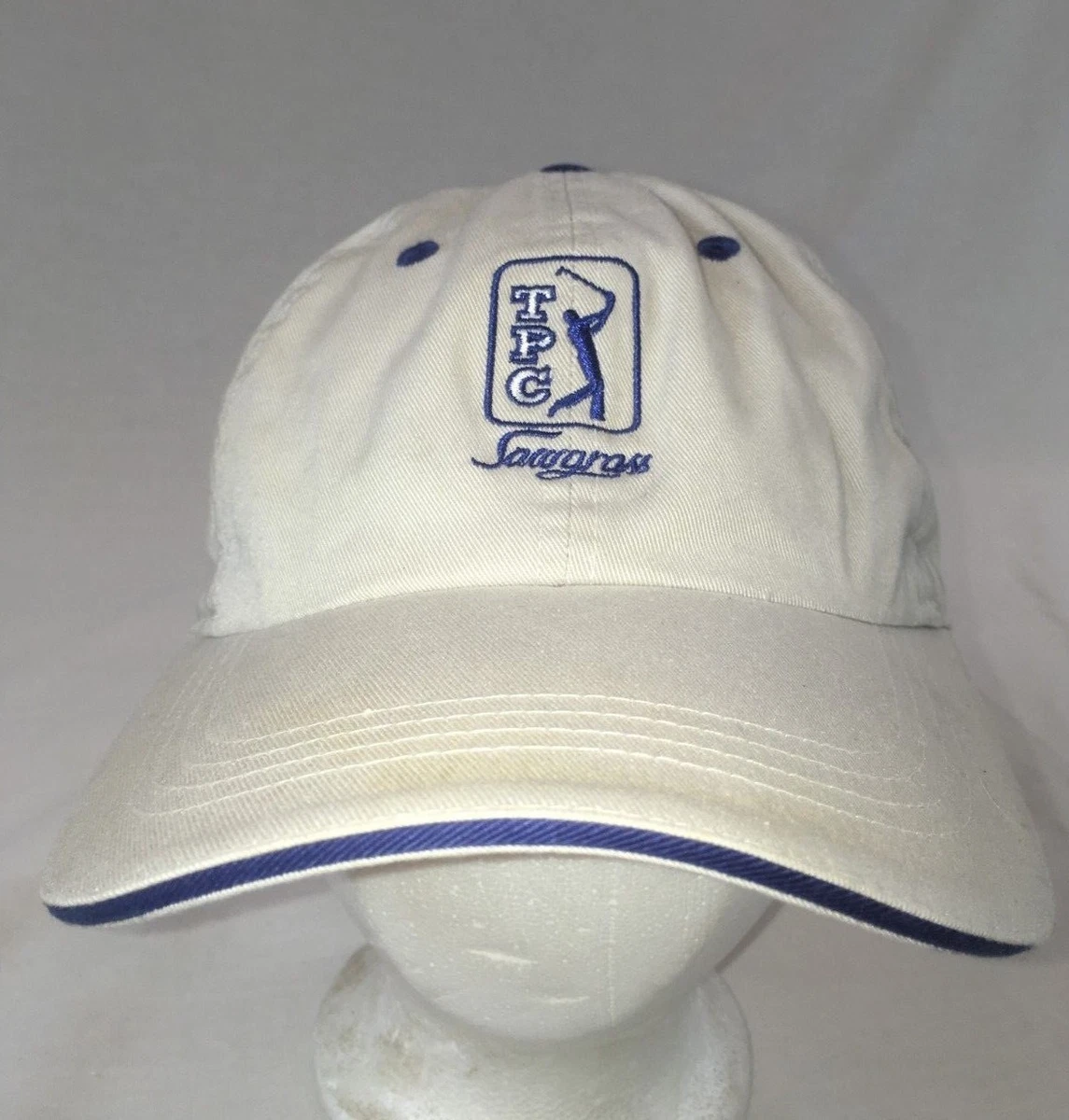 uformel Fuld forudsætning TPC Sawgrass Golf Hat Adjustable Off White Cap | eBay