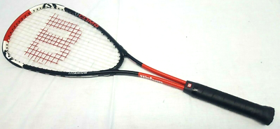 Raquette de squash Wilson TI Graphite Titanium Series bleue avec housse