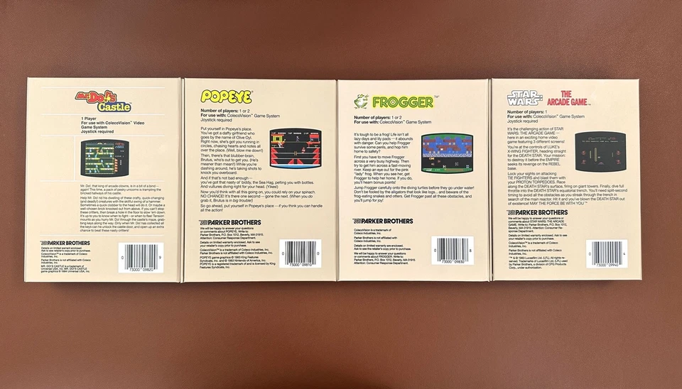 ColecoVision set of 4 REPRO BOXES - PARKER - sturdy high quality boxes - Image 2 of 3