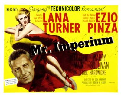 Mr Imperium Lobbycardmr Imperium Ezio Pinza Lana Turner 1951 etc OLD MOVIE PHOTO