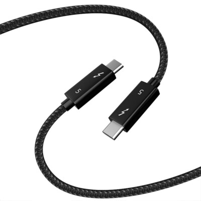 Thunderbolt 5 Kabel 80Gbps 240W PD 16K@60Hz USB-C Geflochten MacBook iPhone S26