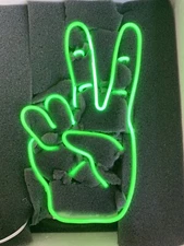 20"x13" OK Gestures Yeah Green Acrylic Neon Sign Light Lamp Handmade QL