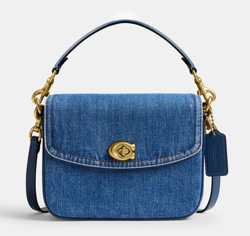 COACH Cassie Mini Denim Chain Convertible Crossbody Bag 19 ~NWT