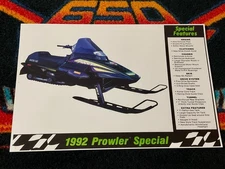 🏁 ‘92 ARCTIC CAT PROWLER SP Snowmobile Poster vintage sled (SPECIAL) ⚫️🟢🟣