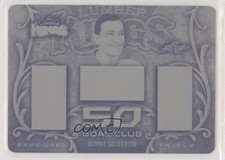 2016 Leaf Lumber Kings Printing Plate Black 1/1 Bernie Geoffrion #GC-02 HOF g6s
