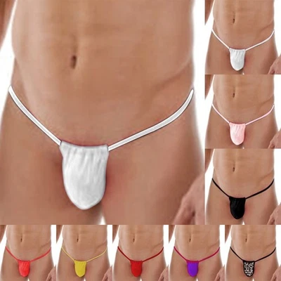 BRAND NEW AND HIGH QUALITY Hommes Liquide Extensible String sous-Vêtement Transparent Maille Mini Coupe G