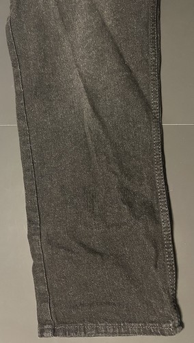 Wrangler Boys 16 Husky Loose Black Denim Adjustable Waist Jeans Straight Leg - Picture 10 of 14
