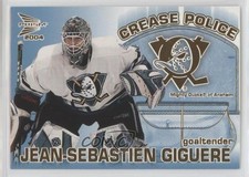 2003-04 Pacific Prism Crease Police Jean-Sebastien Giguere #1 n1u
