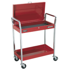 Sealey 2-Level Heavy Duty Tool Trolley With Lockable Top 815 x 410 x 985mm CX104