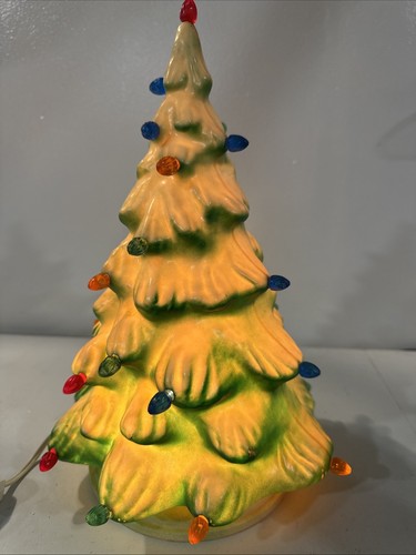 Vintage Blasform Weihnachtsbaum Union Products Urlaub Retro Deko 13 Zoll komplett - Bild 6 von 6