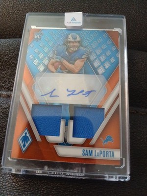 2023 Panini Phoenix - RPA Rookie Auto Dual Jersey #RAD-SLP Sam LaPorta /125