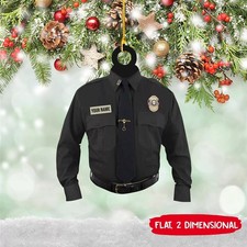 Personalized Correctional Uniform 2D Christmas Ornament GLC056017