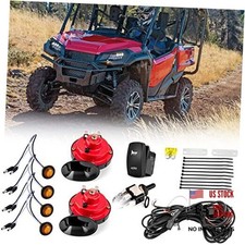 UTV Turn Signal Kit with 2 Pack 130DB Horn Kit, Universal Street Legal Turn