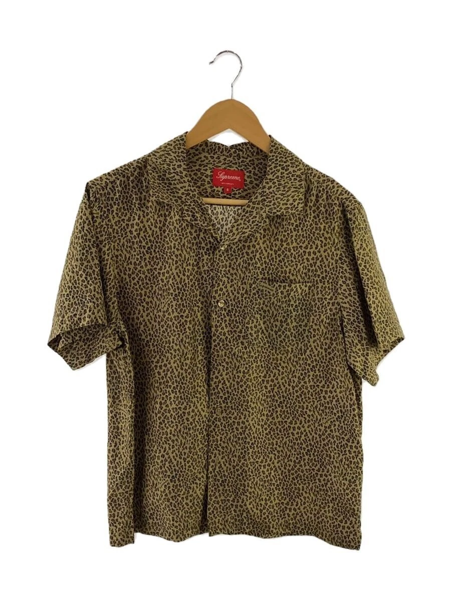 Chemise Supreme 22Ss en soie léopard S/S/chemise à manches courtes/S/soie/Cml/léopard