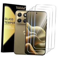  3 Pack For Motorola Edge 2026 Screen Protector,HD-Clear 9H Tempered Glass