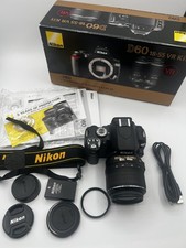 NIKON D60 Digital DSLR Camera Lens Kit MINT