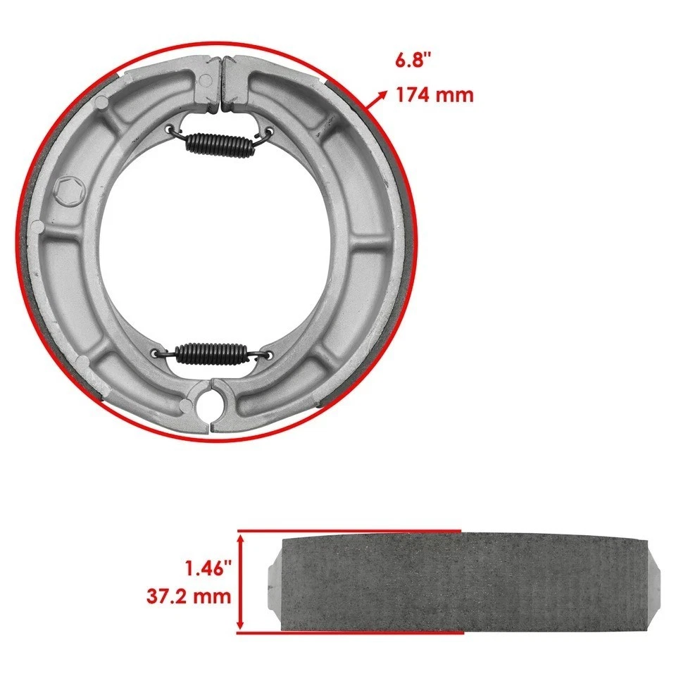 Pastillas de freno delanteras y zapatas traseras para Suzuki VS800 VS800GL Intruder 800 1992-2009 Foto 2 de 4