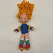 Vintage 1983 Rainbow Brite 10  Doll Plush Body Orange Yarn Hair Hallmark Mattel 