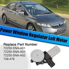 For Honda Civic Sedan 2006-2011 Power Window Regulator Left Motor 72250-SNA-A01