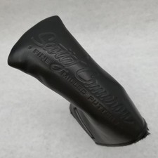 SCOTTY CAMERON BLACK STEER HIDE LEATHER CUSTOM SHOP PINFLAG PUTTER COVER