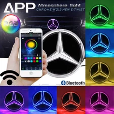 RGB Mirror Led Emblem Grill Star Light For Mercedes-Benz W213 E Class 2016-2020