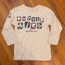 Vintage Esprit Kids Long Sleeve T-Shirt with Botanical Print