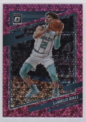 2021-22 Panini Donruss Optic Fast Break Pink Prizm 17/20 LaMelo Ball #26 7y2