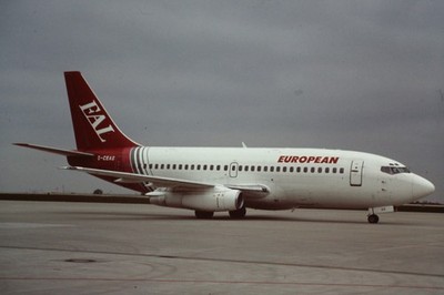Aircraft slide / DIA  EUROPEAN B737-200 G-CEAG