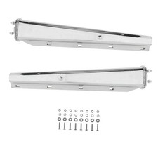30" Heavy Duty Spring Loaded Chrome Mud Flap Hangers for Semi SliverChrome