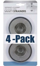 4 Pack Kitchen Sink Drain Strainers, Mesh Screen, Universal Size