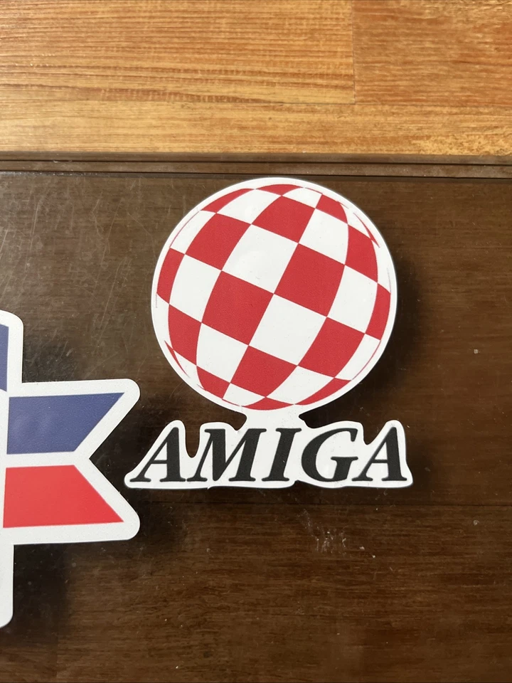 Commodore AMIGA Boing Ball Kult Aufkleber Retro Vintage - Neu ca. 6cm x 7cm - Bild 2 von 2