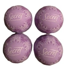 Secret Antiperspirant Travel Ball .05 Oz Luxe Lavender 4 Pack Gym Bag/Purse/Desk