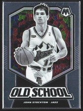 2019-20 Panini Mosaic #5 John Stockton Old School