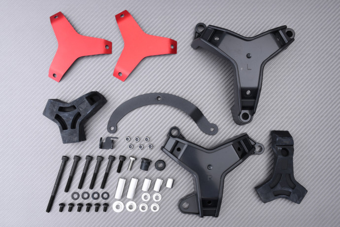 Protection moteur rouge Tracer 9 RN70 en aluminium CNC aéronautique