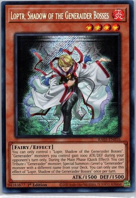 Loptr, Shadow of the Generaider Bosses (Secret Rare) RA05-EN016 NM