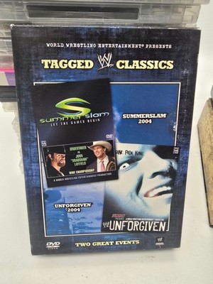 WWE DVD Set Summerslam 2004 Unforgiven OOP 2004 Tagged Classics Two Events Boxed