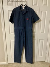 Dickies short sleave navy blue coveralls Chest 44 Length RG 65 Poly 35 Cotton