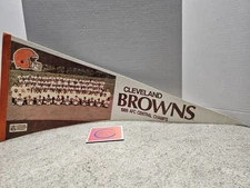 Cleveland Browns NFL Vintage 1986 AFC Central Champs 30" Pennant