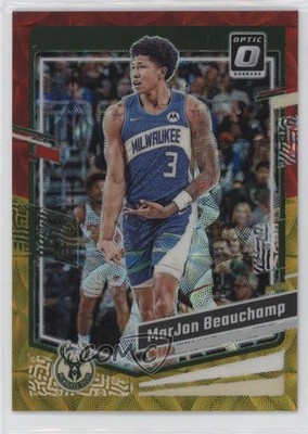 2023-24 Donruss Optic International Red & Gold Prizm 31/99 MarJon Beauchamp 1kn1