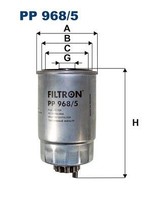 Filtron PP 968/5 Kraftstofffilter FüR Chrysler Dodge Passend FüR Fiat Jeep