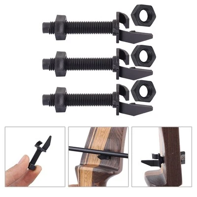 ARROW RACK Praktische Pfeilauflage mit Schrauben für Recurve- und Compoundbögen 3er Set