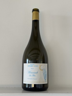 Rare empty wine bottle, Bernard-Bonin, Meursault Les Tillets 2018, Magnum