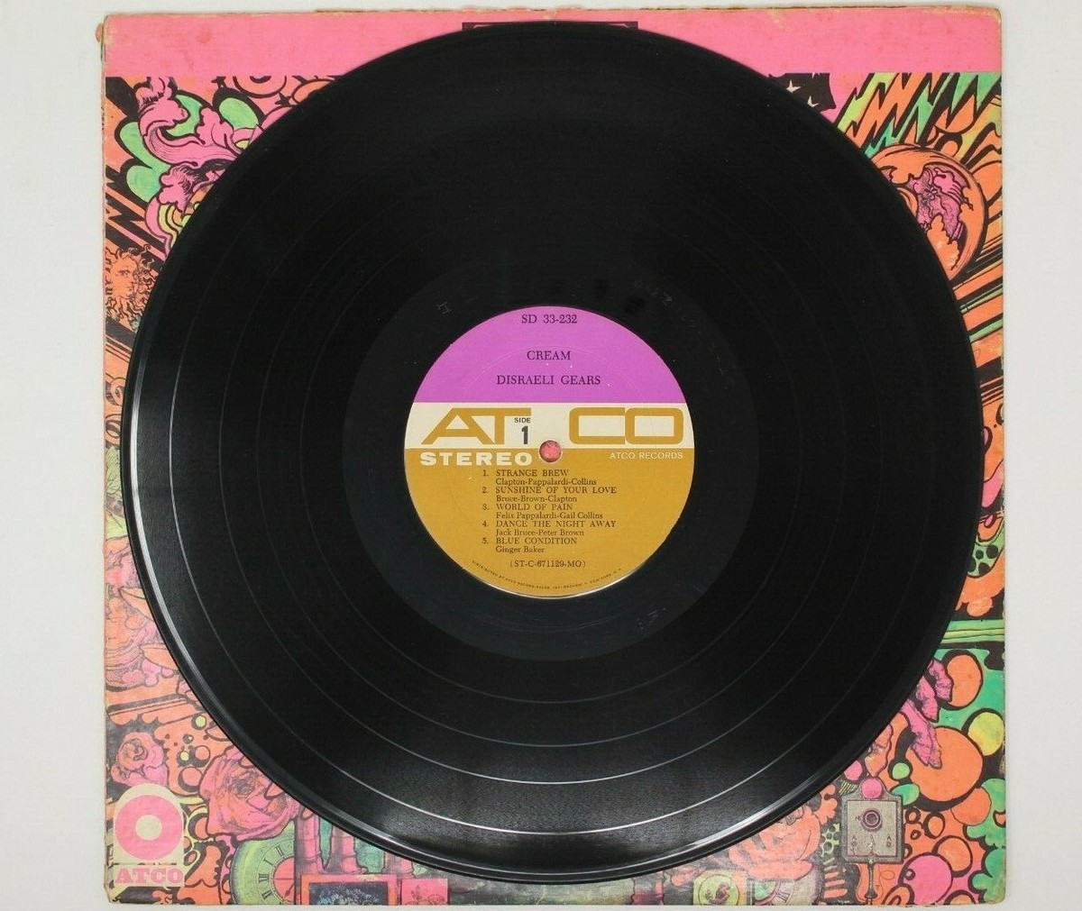 Cream - Disraeli Gears vinyl LP SD 33-232 (ATCO) Stereo | eBay