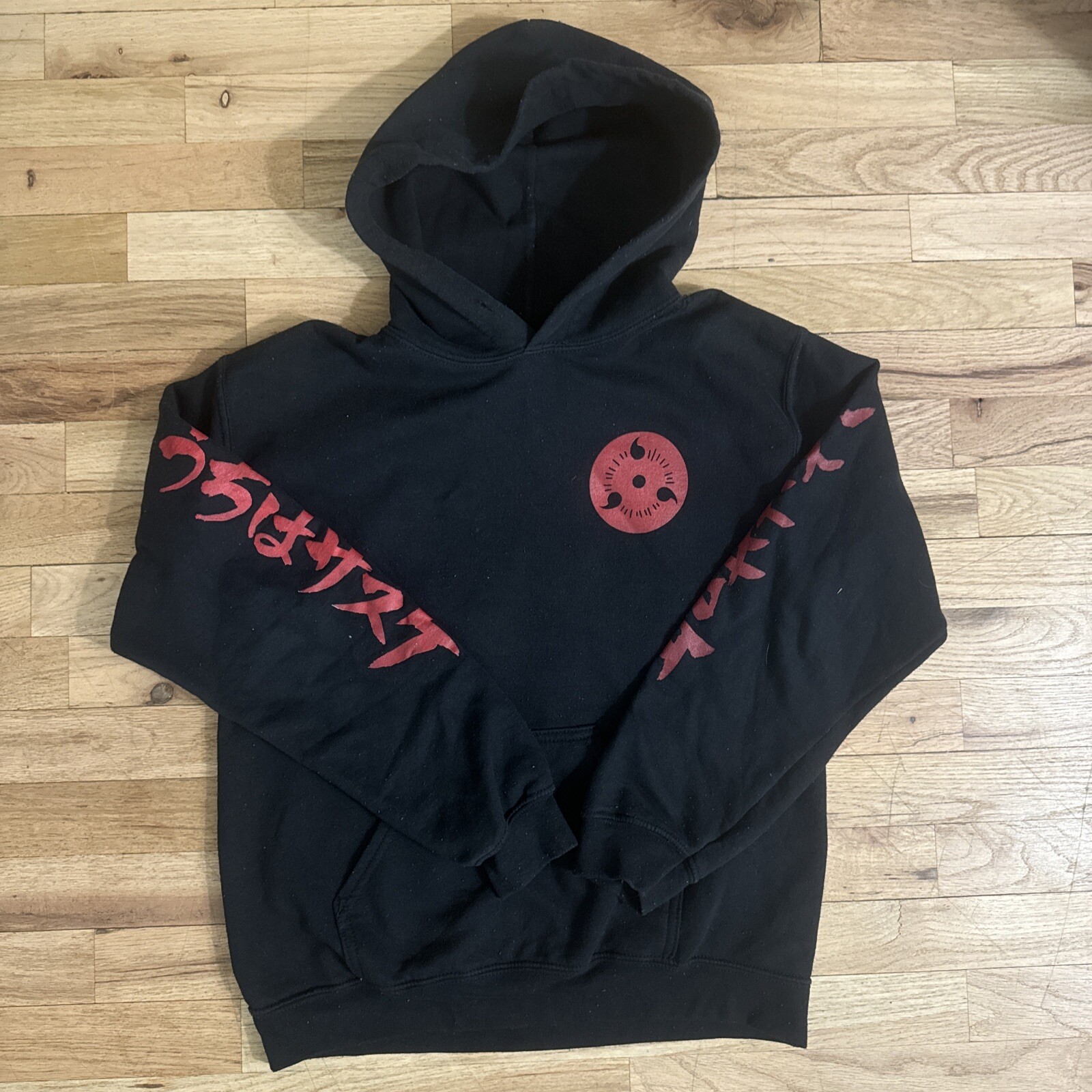 Naruto Shippuden Sasuke Uchiha Anime Manga TV Sweatshirt Hoodie Mens Black