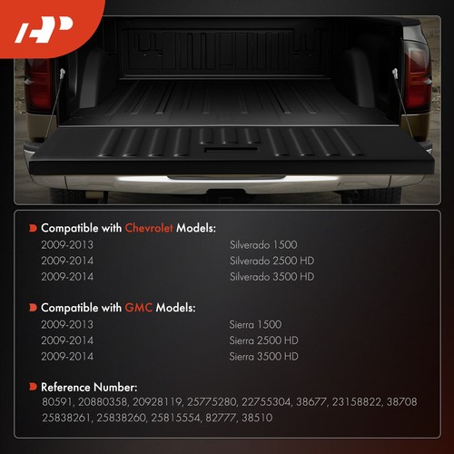 A-Premium Metal Tailgate Hardware Rebuild Kit w/ Cable for Chevy Silverado GMC - Picture 2 of 11