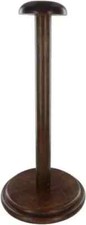 Medieval Warrior Handmade Round Base Wooden Helmet Stand Display Round Base