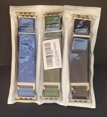 6 pack Alpine Loop Style Apple Watch Band, Rugged strap, various colors