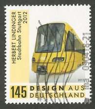 Stadtbahn Stuttgart 145 Cent - nassklebend - gestempelt - Mi.Nr. 3349
